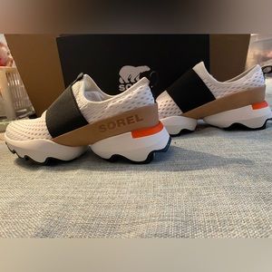 Women’s size 7.5 sneakers by Sorel. Color combo “Sea Salt + Sel de Mer”